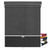 BERISSA Dual Roller Shades,Double Window Blinds,Blackout and Light Filtering Shades,Thermal Window Shades for Home Office, Easy to Install(5% Solar Black+Blackout Linen Black),50" W x 80" H view 1