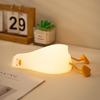 ATSUI Duck Night Light, LED Squishy Novelty Animal Night Lamp, Food Grade Silicone, 3 Level Dimmable Rechargeable Nursery Nightlight for Breastfeeding Toddler Baby Kids view 1