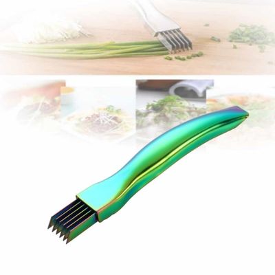 2024 New Upgrade Stainless Steel Chopped,Shred Silk The Knife Green Onion Knife, Kitchen Vegetable Cutter Sharp Scallion Shredding Cutter Household Multifunctional Food Slicer Gadget