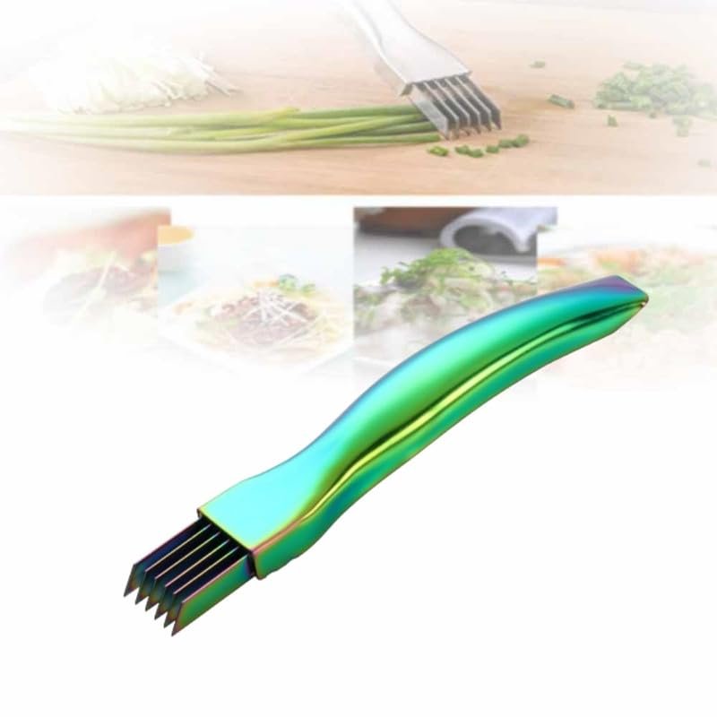 2024 New Upgrade Stainless Steel Chopped,Shred Silk The Knife Green Onion Knife, Kitchen Vegetable Cutter Sharp Scallion Shredding Cutter Household Multifunctional Food Slicer Gadget