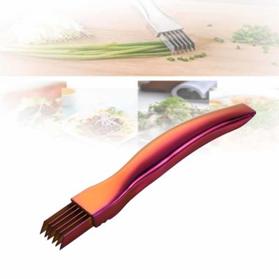 2024 New Upgrade Stainless Steel Chopped,Shred Silk The Knife Green Onion Knife, Kitchen Vegetable Cutter Sharp Scallion Shredding Cutter Household Multifunctional Food Slicer Gadget
