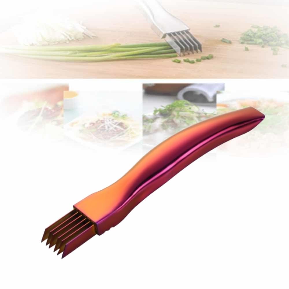 2024 New Upgrade Stainless Steel Chopped,Shred Silk The Knife Green Onion Knife, Kitchen Vegetable Cutter Sharp Scallion Shredding Cutter Household Multifunctional Food Slicer Gadget