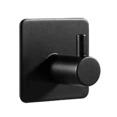 XUTNZA Clothes-hat Rack 304 Black Robe Hook Wall Hook Towel Hook for Bathroom Stainless Steel Coat Hook Hook Hanger for Kitchen Cloak Rack(10)
