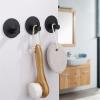 XUTNZA Clothes-hat Rack 304 Black Robe Hook Wall Hook Towel Hook for Bathroom Stainless Steel Coat Hook Hook Hanger for Kitchen Cloak Rack(10) view 3