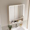 Mirror Medicine Cabinet with LED, bathroom cabinet wall mount, Modern medicine cabinet with Anti-Fog, wall cabinets for bathroom storage, above toilet storage cabinet,for Bathroom Laundry Room Kitchen view 1