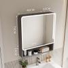 Mirror Medicine Cabinet with LED, bathroom cabinet wall mount, Modern medicine cabinet with Anti-Fog, wall cabinets for bathroom storage, above toilet storage cabinet,for Bathroom Laundry Room Kitchen view 2