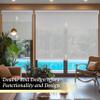 BERISSA Dual Roller Shades,Double Window Blinds,Blackout and Light Filtering Shades,Thermal Window Shades for Home Office, Easy to Install(5% Solar Gray+Blackout Linen Gray),58" W x 80" H view 3