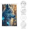 Snuqevc Fantasy Wolf Shower Curtain Bathroom Set for Kids Adult, Home Decor Waterproof Fabric Bath Decor 36 x 72 Inch view 4