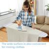 cdar Full Size Ironing Board, 42 inch Foldable Space Saving Iron Board with Heat-Resistant Cover Household Heavy Duty Clothes Board Adjustable Height Extended Ironing Boards for Home Blue view 2