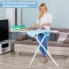 cdar Full Size Ironing Board, 42 inch Foldable Space Saving Iron Board with Heat-Resistant Cover Household Heavy Duty Clothes Board Adjustable Height Extended Ironing Boards for Home Blue view 3