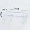 EHCBFCVN Above Toilet Shelf, Bathroom Wall Mounted Organizer, Multi-Functional Bathroom Shelf, Integrated Design, Open Structure, Suitable for All Families and Hotels(White) view 2