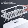 EHCBFCVN Above Toilet Shelf, Bathroom Wall Mounted Organizer, Multi-Functional Bathroom Shelf, Integrated Design, Open Structure, Suitable for All Families and Hotels(White) view 3