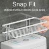 EHCBFCVN Above Toilet Shelf, Bathroom Wall Mounted Organizer, Multi-Functional Bathroom Shelf, Integrated Design, Open Structure, Suitable for All Families and Hotels(White) view 4