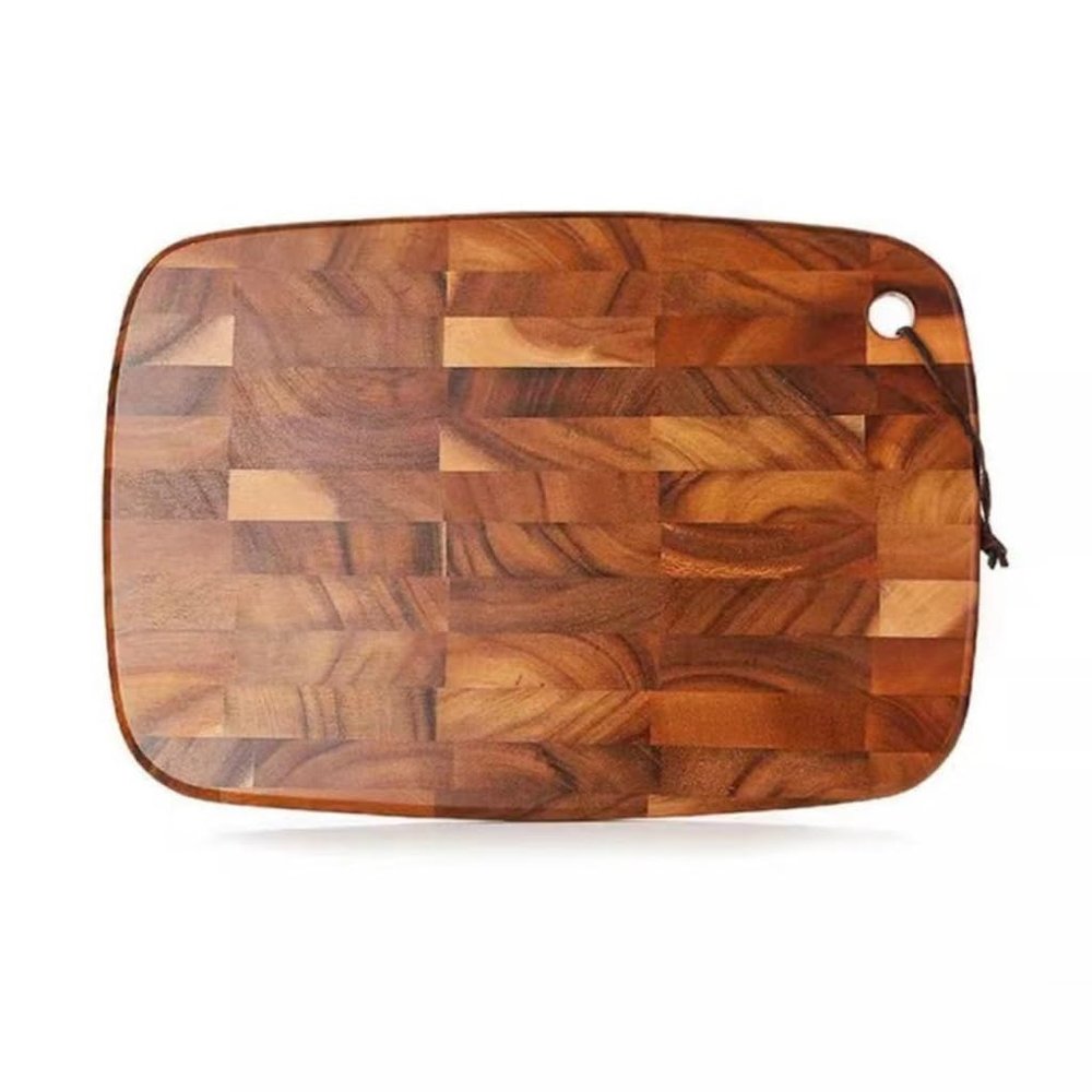 Acacia Cutting Board, Solid Wood Cutting Board, Fruit And Cheese Tray For Cutting Meat, Fruit, Bread Or Vegetables(40x28x2cm)