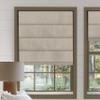 Sulugood Cordless Roman Shades for Windows Blackout Roman Blinds,Room Darkening Thermal Insulated Window Shades for Home Living Room Bedroom, Blackout - Light Brown 25" W x 56" H view 1