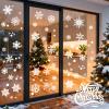 9 Sheets 400+ Pcs Winter Snowflake Window Clings Stickers, Window Decals, Decorations for Glass Windows Party Holiday view 2