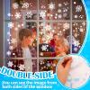 9 Sheets 400+ Pcs Winter Snowflake Window Clings Stickers, Window Decals, Decorations for Glass Windows Party Holiday view 4