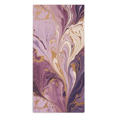 QWNMD Soft Feel Towels Purple and Gold Marble Printed Hand Towels Superfine Fiber Towels Face Towels for Bathroom Travel Camp Hotel Spa Pool 28.7" X 13.8"