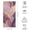 QWNMD Soft Feel Towels Purple and Gold Marble Printed Hand Towels Superfine Fiber Towels Face Towels for Bathroom Travel Camp Hotel Spa Pool 28.7" X 13.8" view 2