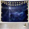 Loccor Star Night Tapestry Bethlehem Christmas Star Nativity of Jesus Christ Wall Hanging Nativity Scene Star of Bethlehem Blue Starry Sky Tapestry Christian Church Decor Home Decor 70''x47'' view 1