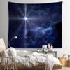 Loccor Star Night Tapestry Bethlehem Christmas Star Nativity of Jesus Christ Wall Hanging Nativity Scene Star of Bethlehem Blue Starry Sky Tapestry Christian Church Decor Home Decor 70''x47'' view 4