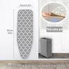 CHEMYO Ironing Board Cover with Extra Thick Padding, Iron Board Cover with Padding with Protective Scorch Mesh Cloth and Fasteners(Gray,32x12in) view 4