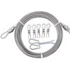 Stainless Steel Wire Rope, Garden Climbing Plants Suspension Wire Rope with 5 Clamps, 2 Snaps, 1 Wrench for Outdoor Craft Curtains Fence(4m/13.12ft) view 1