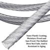 Stainless Steel Wire Rope, Garden Climbing Plants Suspension Wire Rope with 5 Clamps, 2 Snaps, 1 Wrench for Outdoor Craft Curtains Fence(4m/13.12ft) view 3