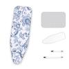 CHEMYO Ironing Board Cover with Extra Thick Padding, Iron Board Cover with Padding with Protective Scorch Mesh Cloth and Fasteners(Blue,43x14in) view 1