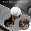 Bicycle Car Coasters Waterproof Anti Slip Car Cup Holder Drink Coasters with Finger Slot Auto Accessories for Women Men view 4