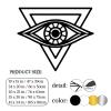 Aportif Metal Evil Eye Wall Decor, All Seeing Eye Metal Art, Geometric Decorations, Abstract Artwork, Evil Wall Art for Living Room Bedroom Office (Black, 19 x 15 in / 47 x 39cm) view 4