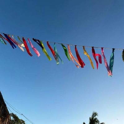 Colorful Tassel Bunting - Perfect for Birthdays, Father's Day Celebrations, Weddings, Garden Parties, and More! Create a Festive Atmosphere with This Vibrant Fabric Garland (10 Meter)