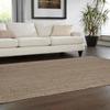 HandloomBazzar Handmade Hand Woven Braided Jute Natural Fibers Rug Bohemian Hand Braided Eco Friendly Rugs for Bedroom Kitchen Living Room Farmhouse(Gray,10' x 14') view 2
