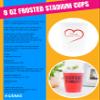 Custom 8oz Frosted Stadium Cups with Single-Color Imprint for Parties, Events, and Promotions (Qty 50) view 2