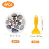 BEBEMOKO 8pcs - Bathtub Stickers Diameter Stone Pattern Decals Self-Adhesive Safety Tub with Scraper for Shower Bathroom Pool and Corridor Use view 3