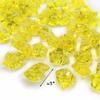 CYS EXCEL Yellow Acrylic Crushed Ice Vase Fillers Multiple Color Choices Plastic Rock Gem for Arts & Crafts Table Scatter, 20 LBS view 3