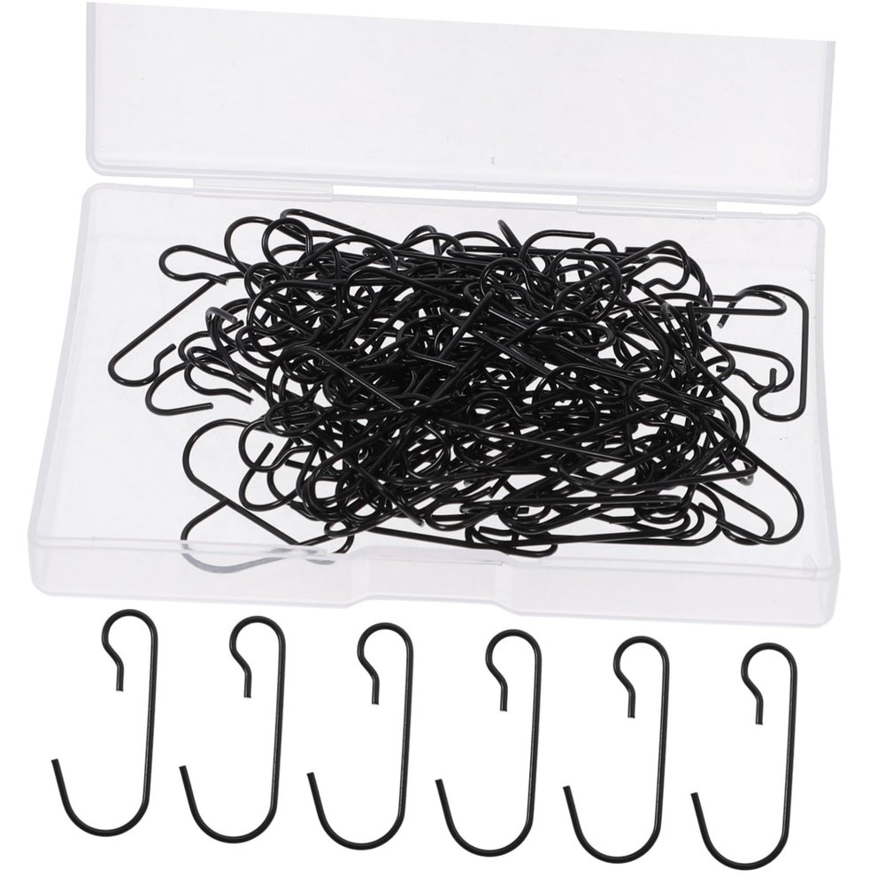 Beatifufu 120pcs Christmas Hangers for Tree Fireplace Hooks for Stockings Ornaments Decorations Versatile Xmas Accessories Transparent Box