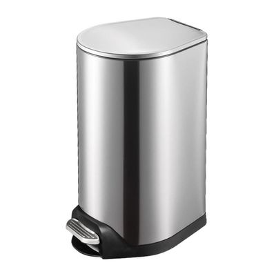 JOYNOW Papeleras para Cocina Super Large-Capacity Foot-Type Trash Can Outdoor Living Room Bedroom Kitchen Bathroom Stainless Steel with Lid Trash Can 60L Trashbin