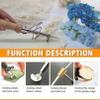LGEOELIAS Artificial Flower Ironing Machine, Fabric Flower Maker Set with 18 Ironing Heads, Heated Handle and Adjustable Temperature, DIY Floral Leaf Ironing Tool for Crafting Artificial Flowers view 2