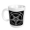 BYOBLU Goat of Mendes Pentagram Satan Satanic Baphomet Porcelain Coffee Mugs, Classic Ceramic Cup for Tea Latte Cappuccino, White view 2