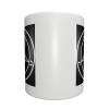 BYOBLU Goat of Mendes Pentagram Satan Satanic Baphomet Porcelain Coffee Mugs, Classic Ceramic Cup for Tea Latte Cappuccino, White view 3