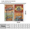 1950s Retro Blackout Window Curtains, Vintage Car Signs Automobile Rod Pocket Window Drapes, for Living Room Bedroom 26(W)*84(L) 2 Panels view 2