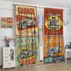 1950s Retro Blackout Window Curtains, Vintage Car Signs Automobile Rod Pocket Window Drapes, for Living Room Bedroom 26(W)*84(L) 2 Panels view 4