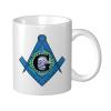 BYOBLU South Dakota Flag Mason Masonic Freemasonstable Porcelain Coffee Mugs, Classic Ceramic Cup for Tea Latte Cappuccino, White view 1