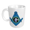 BYOBLU South Dakota Flag Mason Masonic Freemasonstable Porcelain Coffee Mugs, Classic Ceramic Cup for Tea Latte Cappuccino, White view 2