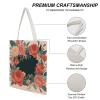 NQLYUT Tote Bag Laptop Handbag Mother's Day Bouquet Grocery Bag Canvas Shoulder Bag Crossbody Bag for Travel view 3