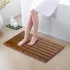 Wooden Shower Mat, Waterproof Wood Shower Mat with Non-Slip Feet - Sturdy Bathroom Mat for Inside and Outdoor Use, Bathroom Decor Essentials Multifunctional Design for All Occasions(81x87cm/32x34in) view 1