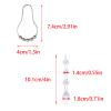 Pocoxll 12 Pcs Stainless Steel Shower Curtain Hooks with Crystal Bead view 2