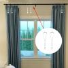 Pocoxll 12 Pcs Stainless Steel Shower Curtain Hooks with Crystal Bead view 4