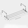Hanging Clothes Drying Rack Stainless Steel Laundry Rack for Balcony Railings Windowsill Radiator Airer Portable Telescopic Towel Rack for Indoor and Outdoor view 2
